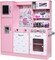 Lil' Jumbl Kids Kitchen Set, Toddler Pretend Wooden Kitchen Playset - Pink Emoji